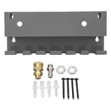 Wall Mounted Heavy Duty Metal Pressure Washer Gun Holder and Tool Storage Rack - Organizer for High Pressure Wash Accessories with 1/4 Inch Quick Connect Male and Female Connectors