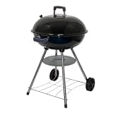 Megamaster 22" Heavy Duty Charcoal Barbecue Grill with Adjustable Air Vent, 354 SQ. In Cooking Area, Storage Rack, 2 Wheeled Portable Grill for Camping, Outdoor Cooking, and More - 810-23002