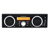 Single Din Car Stereo Universal 12V Car Radio Supports USB/SD/AUX/FM Radio Built-in Dual Speakers 50W × 4 Output