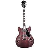 ZOCWJK Electric Guitar Professional Performance Jazz Electric Guitar Beautiful Tone Durable,White Edged Red