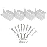 Solar Panel Z-Bracket Mounting Kit, Aluminum Alloy Hardware for RV Roof & Boat Deck, Includes Wrench (4-Pack)