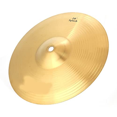 Rcniso Brass 10 Inch Splash Cymbals Fine Workmanship and Sturdy Material for Drum Set for Amateurs
