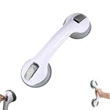 ubuyzone Lumelle Shower Grab Bar, Strong Suction Safety Bars for Elderly, Injury, Senior, No Drilling No Tools (GrayX1PCS)