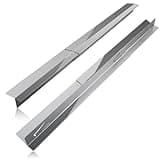2 Pcs Adjustable Stove Gap Covers (13.8~27.5 Inch), Stainless Steel Counter Gap Filler for Kitchen, Prevent Dropping Food & Liquids, Easy to Clean, Fit Gas & Electric Stoves