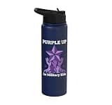 Purple Up for Military Kids Stainless Steel Insulated Water Bottle