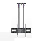Adjustable TV Mount Bracket, Ceiling TV Mount, 2 Post Single Screen TV Mount, Tilt TV Mount for 37-80 Inch TVs, Ceiling Mount