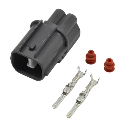 Car Connector 2 Pin Female Male Auto Horn Water Proof Connector with Wires Car Wiring Cable Sockets for 6181-0070 6189-0129(Army Green)