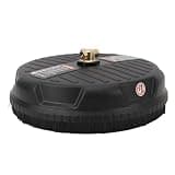Tnfeeon Pressure Washer Surface Cleaner, Stainless Steel Housing with Brass Construction, 15 Inch 4000 PSI 4 GPM with 4 Wheels and Extension Wand for Homeowner Driveway Patio Deck Cleaning