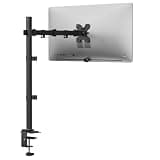 WALI Monitor Arm Mount for Desk, Single Extra Tall Computer Desk Mount, Monitor Bracket Mount Stand Single, up to 32 inch, 22 lbs (M001XL), Black