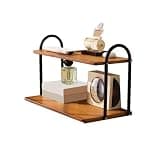 WANGHAI2024M Bookcases Home Tabletop Iron Small Bookshelf Double Layer Multipurpose Organizer Rack