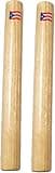 Puerto Rico Wooden Claves with Boricua Flag Design – Hand Percussion Instrument for Salsa, Bomba & Plena – Puerto Rican Music Rhythm Sticks