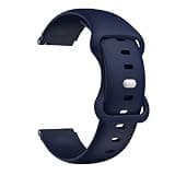 Quick-Release Silicone Watch Band Compatible with Garmin Active-S Soft Comfortable Breathable Replaceable Strap(Navy Blue,18mm)
