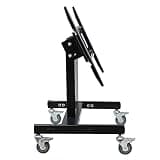 UWYTGF Mobile Tv Mount Stand,Low Height Monitor Cart with Wheels for 32-65 Inch Screen,0-45° Adjustable Viewing Angle,Max 600X400Mm