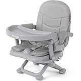 YOLEO Baby High Chair Booster Seat for Dining Table, Foldable High Chairs with Adjustable Heights, Travel Booster Seat with Removable Tray