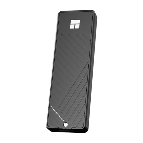 Thermalright HR-EB101 Dual AC Black M.2 External SSD, NVMe/SATA Dual Protocol, Aluminum Case, 10Gbps Type-C, 8TB Portable SSD for Android & Windows/Mac