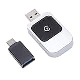 Serounder Wireless Adapter Seamless Connection with Bluetooth 5.0 and 5.8GHz WiFi for iOS Phones 6 and Above Plug and Play Connectivity for Compatible Vehicles