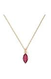 kate spade new york Signature Solitaire Pendant, Ruby/Gold, One Size