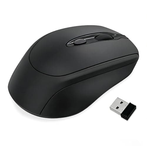 Rujcloud Silent Wireless Mouse for ASUS Zenbook 14 (UM3406ZA),Bluetooth,2.4GHz with USB Receiver, Quiet & Lightweight
