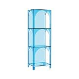 hezhuhe2258 Book Shelf Modern Minimalist Acrylic Bookshelf Home Vertical Creative Light Luxury Storage Stand(Green)