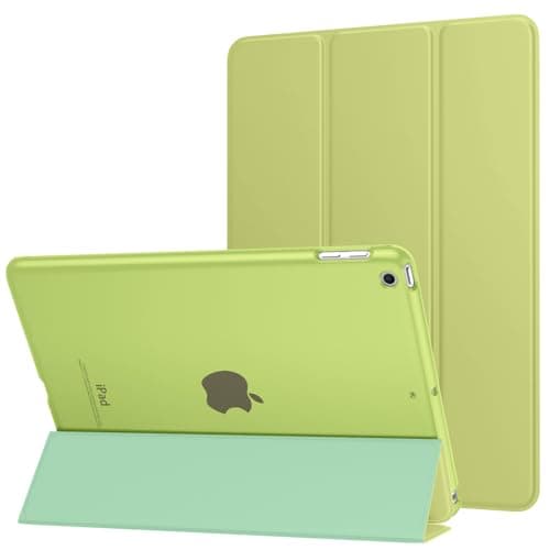 MoKo Case Fit 2018/2017 iPad 9.7 5th / 6th Generation - Slim Lightweight Smart Shell Stand Cover with Translucent Frosted Back Protector Fit Apple iPad 9.7 Inch 2018/2017, Wild Fern Green