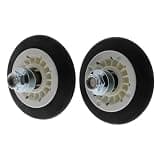 ERP AGM75510755 Dryer Drum Rollers Support Wheels 2 Pack for LG 4581EL2002L AGM75510755 4581EL2002A 4581EL2002B 4581EL2002C 4581EL2002D 4581EL2002E 4581EL2002H 4581EL2002L
