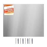 VEVOR 30" x 24" Stainless Steel Backsplash for Stove, Ultra Flat Splatter Guard, Wall Shield Range Hood Backsplash, Easy Clean Kitchen Wall Metal Panel, Pre-Drilled Holes for Easy Installation, Silver