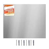 VEVOR 30" x 24" Stainless Steel Backsplash for Stove, Ultra Flat Splatter Guard, Wall Shield Range Hood Backsplash, Easy Clean Kitchen Wall Metal Panel, Pre-Drilled Holes for Easy Installation, Silver