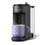 Keurig K-Mini Mate Plus Single-Serve K-Cup Pod Coffee Maker, Compact, 3 Cup Sizes, Brew Over Ice and Strong Button Features, 50 oz Removable Reservoir, Matte Black