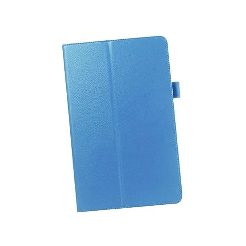SWOOMEY Slim Lightweight PU Leather Tablet Case for Galaxy Sm- with Built Handle Stand Support Sky Blue Protective Cover