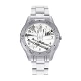 FekiLoot Watch for Men Big Face Stainless Steel Wrist Watch Personality