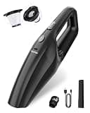 TANYO Handheld Car Vacuum Cordless, Portable Vacuum Cleaner with High Power Suction, Rechargeable Hand Held Vacuum, Mini Handheld for Car Home Office, Pet Hair, Black