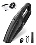 TANYO Handheld Car Vacuum Cordless, Portable Vacuum Cleaner with High Power Suction, Rechargeable Hand Held Vacuum, Mini Handheld for Car Home Office, Pet Hair, Black
