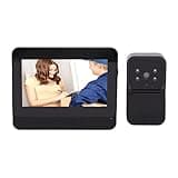 Zopsc Wireless Doorbell Camera, 4.3 Inch Screen 2 Way Talk IP65 Water Proof Video Doorbell Camera with IR Night Vision for Indoor Outdoor Home Apartment