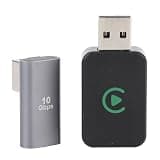 Haofy Wireless Adapter 2 in 1 for Android Auto 1.0GHz CPU 5.8G WiFi USB Dongle Plug and Play Wired to Wireless for Auto Reconnect for Navigation Music and Calls