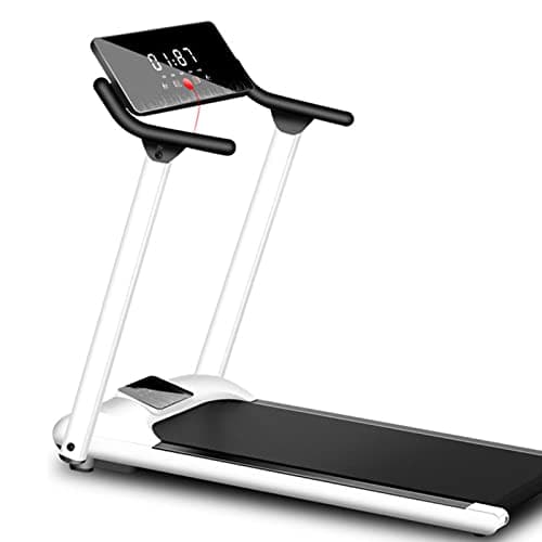 Treadmills, Indoor Foldable Electric Treadmill Fitness Silent Tilting Treadmill HD LCD Sn 1-10Km/H, Magnetic Lock Design