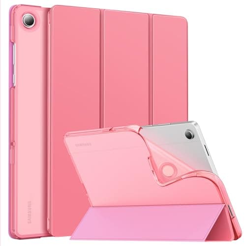 MoKo Case for Samsung Galaxy Tab A11+ Plus 11 inch 2025/ A9+ Plus 2023 with Soft TPU Translucent Back Protective Cover, Samsung A11+/ A9+ Tablet Case, Auto Wake/Sleep, Conch Shell