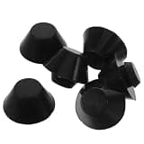 JOINPAYA 6pcs Universal Rubber Anti-slip Drum Foot Pads for Hollow and Tongue Drums, Noise Dampening and Enhanced Stability Accessories for Yoga and Meditation, Black 2.1x2.1x1.5cm