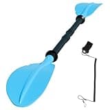 Nenkim Heavy Duty Kayak Paddle, 96 Inches Kayaking Oars for Boating Canoeing with Free Paddle Leash Aluminum Alloy Shaft Paddle Blades Blue Color.