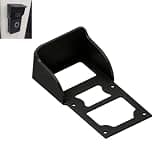 Doorbell Rain Cover Compatible with Ring Doorbell 4,Outdoor Doorbell Rain and Snow Cover,Sunshade,Anti-Glare,Rear Mounting Design,Black,1 Piece