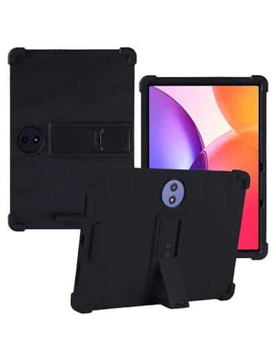 for TCL TAB A1 Plus 12.2 Inch Tablet Case,BOVUGAC Adjustable Stand Shockproof Easy Installation Slim and Lightweight Premium Silicone Protective Shell for TCL TABA1 Plus 12" Case Cover.(Black)