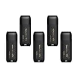 TEAMGROUP C175 32GB 5 Pack USB 3.2 Gen 1 (USB 3.1/3.0) Flash Thumb Drive, External Data Storage Memory Stick Compatible with Computer/Laptop Matte Black TC175332GB21