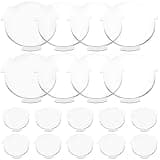 SEWACC 30pcs PC Plastic Biconvex Lens for Virtual Reality Headsets Multifunctional Design Replacement Lens for Smartphones Suitable for Commercial Use and Group Activities