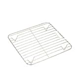 Round Square Cooking Rack 304 Stainless Steel Thicken Air Fryer Rack With Foot Grid Grill Home Kitchen Oven Steamer Cooker(Round 17.5cm)