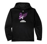 Lupus Awareness Ribbon Butterfly Support Purple Cause Performance Hoodie
