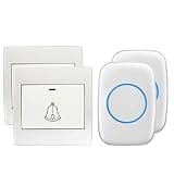 ONMYJFD Doorbell Home Door Bell Waterproof 100-240V Remote Led Light 36 Music