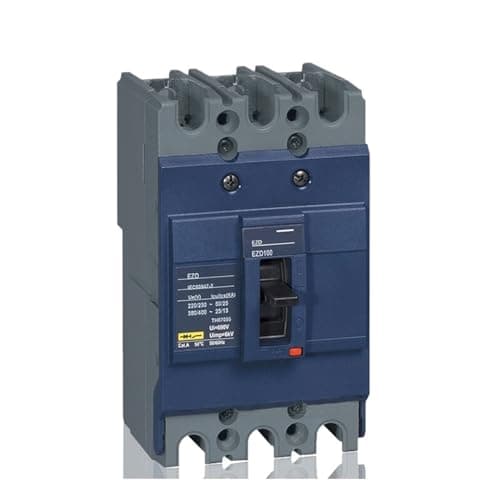 GMOSAOHXU Molded case Circuit Breaker Switch EZD100 EZD160 EZD250 EZD400 EZD600 3P4P air Switch Three Phase 380V(4P,80A)