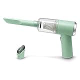 catsMeow Mini Handheld Vacuum Cordless, Lightweight Portable Small Vacuum Cleaner for Car, Desk, Keyboard, Sofa, Drawers and Crumbs, USB Rechargeable with Washable Filter, Mint Green