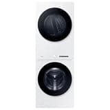 Samsung Bespoke AI Laundry Hub™ Large Capacity 4.6 cu. ft. Single Unit Washer with Steam Wash and 7.6 cu. ft. Electric Dryer in White, WH46DBH100EWA3