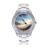 FekiLoot Watches for Men Big Face Stainless Steel Wristwatch Casual Watch