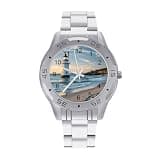 FekiLoot Watches for Men Big Face Stainless Steel Wristwatch Casual Watch